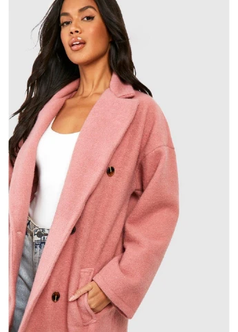 Темно-рожеве демісезонне Пальто Boohoo