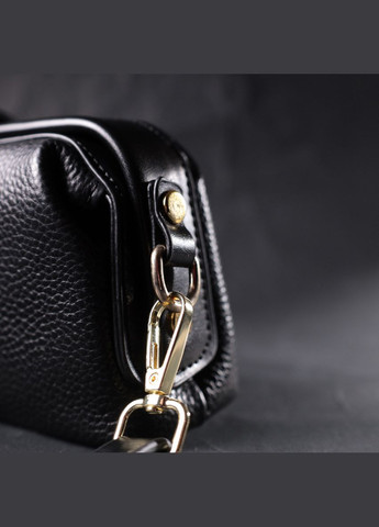 Интересный клатч в классическом цвете с интересной защелкой из натуральной кожи 22427 Vintage (298569401)