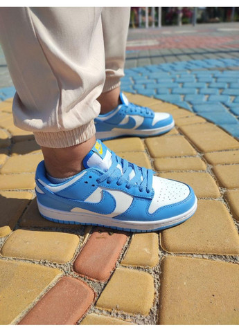 Черные демисезонные кроссовки мужские nike sb dunk white blue найк сб данк No Brand