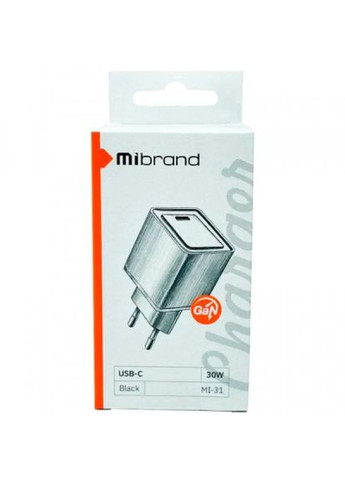 Зарядний пристрій Mibrand mi-31 gan black (268145425)