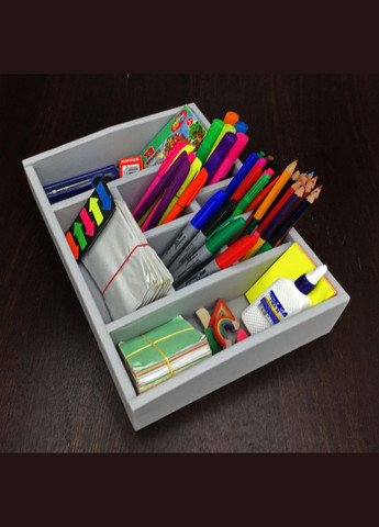 Органайзер настільний з дерева Бруквуд маренго (КНЦ-005019) No Brand (328226023)