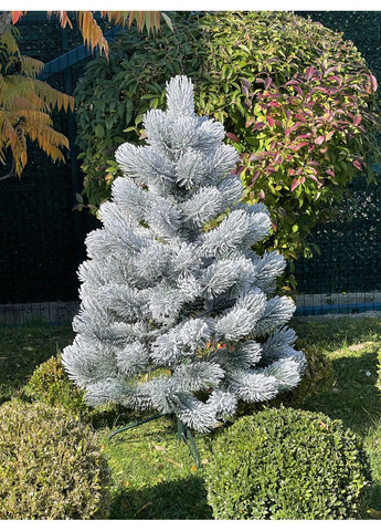 Ёлка искусственная пышная SGH Сосна 100% литая 120 см заснеженная HVOYA (366963884)