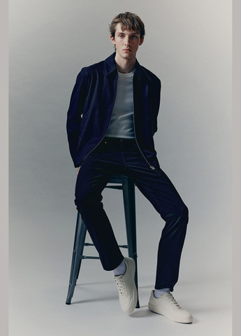Темно-синие демисезонные джинсы H&M