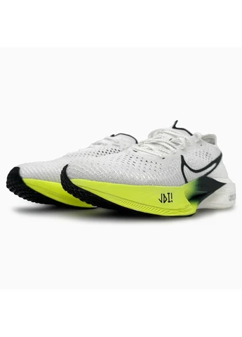Сірі Осінні кросівки чоловічі nike air zoomx vaporfly 3 white / green найк аір зум вапорфлай No Brand