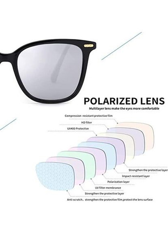 Квадратні поляризовані сонцезахисні окуляри LVIOE для жінок A05 No Brand (300657648)