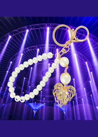 Модний креативний елегантний милий брелок кулон Шарм у формі серця з кристалами на перлинному ланцюжку No Brand (292319825)