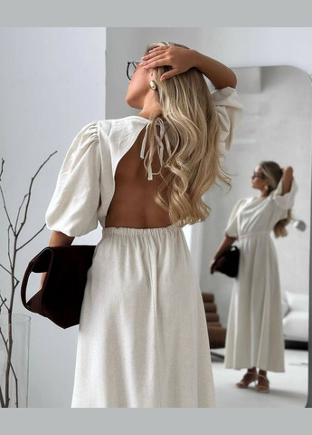 Бежева кежуал сукня N.Family однотонна