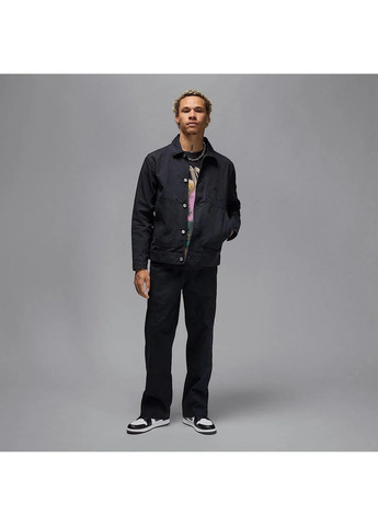 Чорна куртка чоловіча ess stmt chicago jkt 2.0 black Air Jordan