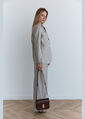 Серый женский пиджак Azuri однотонный - демисезонный