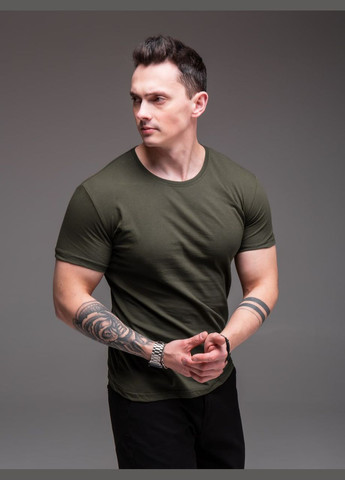 Хакі (оливкова) футболка бавовна 100% No Brand хлопок 100%