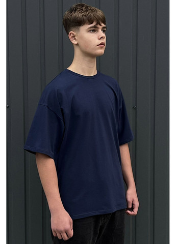 Синяя футболка lucas premium темно-синий Garne