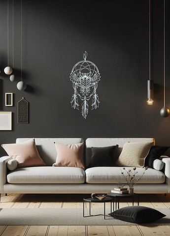 Сучасна картина на стіну, декор в кімнату "Мудра сова", стиль лофт 95х43 см Woodyard (292112796)