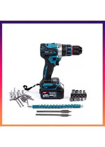 АКБ набір 7в1 36V (Шуруповерт, Гайковерт,Перфоратор, КШМ, Лобзик,Циркулярка, Повербанк) Акумуляторний набір Макіта 4 АКБ Makita (363977721)