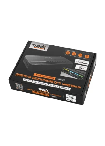 Источник бесперебойного питания DC UPS TRX-MUPS-1848 Type-C (24000mAh LiFePo4) 5V/9V/12V/48V/PoE, LiFePo4 4*6Ah, для роутера и Trinix (382712561)
