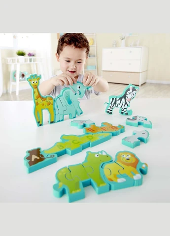 Пазл-алфавит деревянный Парад зверей 26 эл. (E1627) Hape (339783976)