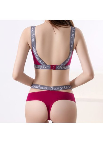 Красный демисезонный комплект спортивного белья "sexy goddess" s-m красный No Brand