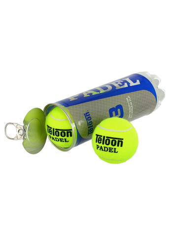 М'яч для паділ тенісу PADEL 3шт WZPA818003-PADEL TP-6063 (у вакуумній упаковці, салатовий) Teloon (361437372)