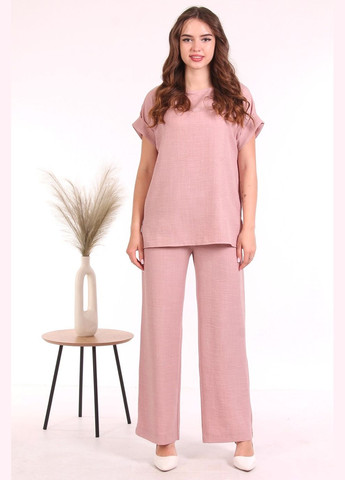 Костюм двойка женский 0543 меланж лен пудровый Актуаль (330258148)