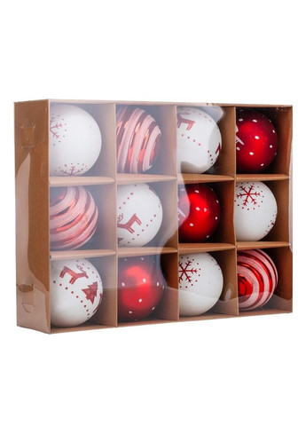 Набір ялинкових куль Казкова ніч 12 шт, 10 см ELISEY (366321377)