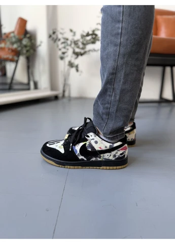 Комбіновані літні кросівки nike supreme x sb dunk low rammellzee найк сб данк No Brand