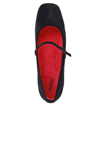 Женские балетки женские Betsy | чёрные однотонные искусственная замша (298266935)