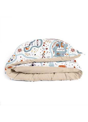 Детское постельное белье в кроватку Traveling Animals 110х140 см Cosas (307387123)