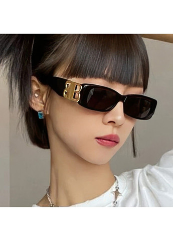 Солнцезащитные очки квадратные 2B черные No Brand (294052305)