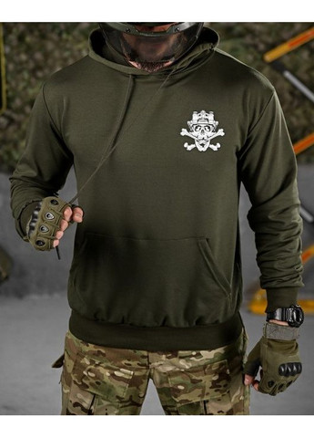 Тактическое мужское худи Трон олива No Brand (360506908)
