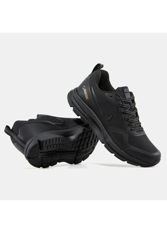 Черные демисезонные кроссовки мужские nike zoom structure 37x gore-tex black | найк зум структур 37х термо черные No Brand