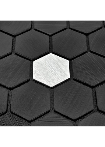 Самоклеюча алюмінієва плитка 300х300х3мм Чорна мозаїка SW-00001929 Sticker Wall (353968225)