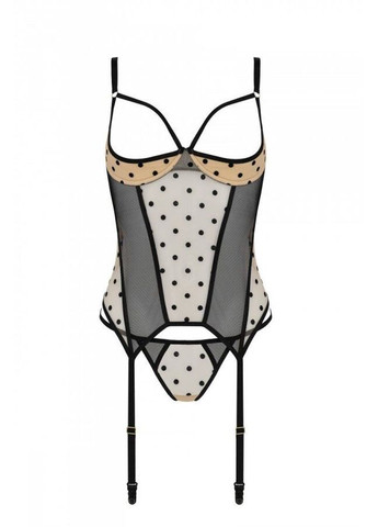 Корсет MARINA CORSET, L/XL, beige, з відкритими чашками Passion (369951814)