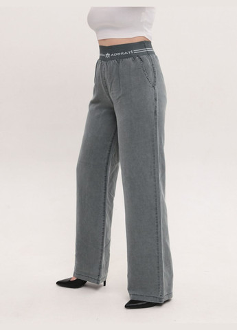 Штани жіночі оливкові тонкі широкі з резинкою на поясі Adorati Палаццо (329854073)