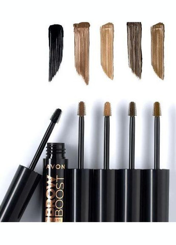 Гель для брів brow boost volume темн- коричневий Brunette Avon (324265206)