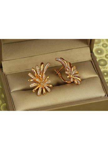 Сережки Феєрверк 2,6 см золотисті Xuping Jewelry (362571293)