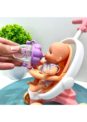 Лялька з коляскою та малюком Даринка розмовляє українською мовою ходить співає пісні 40см (M 6194 I UА) No Brand (364191136)