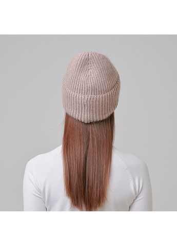 Шапка біні жіноча вовна бежева JOAN LuckyLOOK 972-767 (322791540)