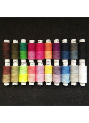 Набір ниток -012 40/2 100% Поліестер 180 м (до 20 шт для 38 кольорів) Peri (352744285)
