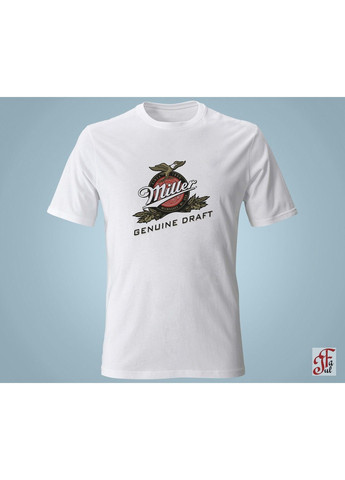 Женская футболка с принтом логотип Miller. XXL ЗаСвіт - (280940465)