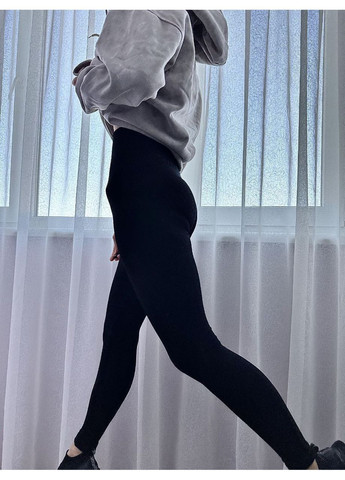 Черные бесшовные лосины на меху 😍 Luna