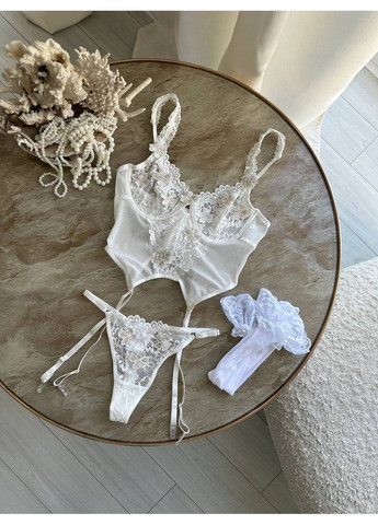 Білий комлект білизни білий No Brand