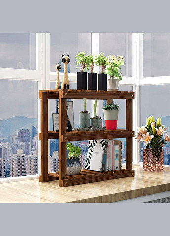 Підставка для квітів з дерева Берчулес 15х70 мокко (ЦВП-15708510) No Brand (328228513)