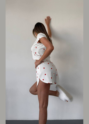 Біла всесезон жіноча піжама Fashion