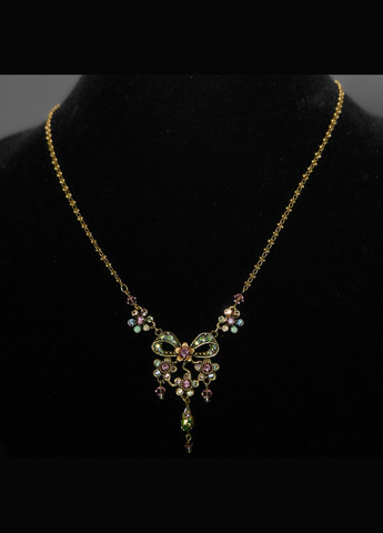 Кольє "Кришталевий Букет" з рожево-салатовими кристалами та намистинами Swarovski Michal Negrin (346241939)