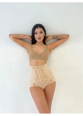 Высокие женские утягивающие трусики-корсет, Корсетные трусики очень тугие максимальная утяжка No Brand стягуючі трусики-корсет бежевий (360428737)