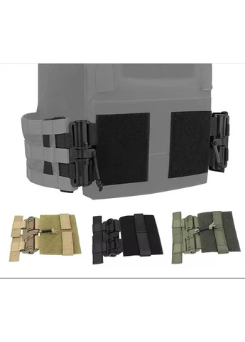 Камербанд швидкого скидання одинарна пряжка Molle із застібкою 2 шт. (олива) No Brand (370269227)