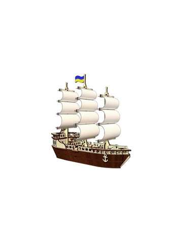 Деревянный конструктор "Парусный Корабль", 148 деталей 5х25х15 см Pazly (289460408)