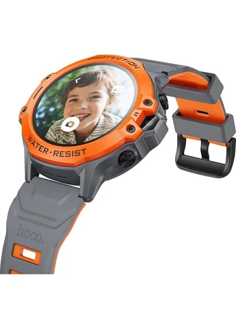Дитячий смарт-годинник Y107 4G Orange [159414] Hoco (398821750)