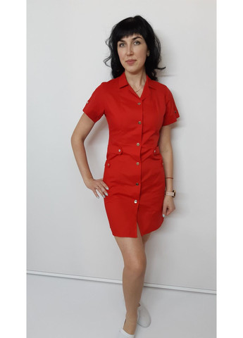 Медичний жіночий халат Хлястик бавовна короткий рукав 54, No Brand (361359876)