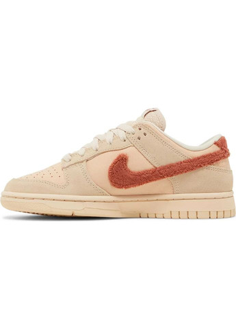 Пісочні всесезонні кросівки dunk low terry swoosh — dz4706-200 40 - 25.5 см Nike