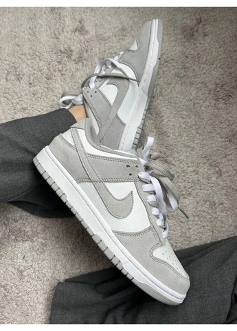 Білі літні кросівки nike sb dunk low white grey v3 найк сб данк No Brand